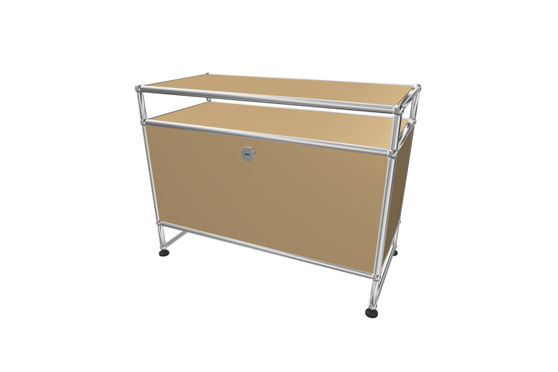 USM Haller TV-Board / Lowboard mit Aufsatz