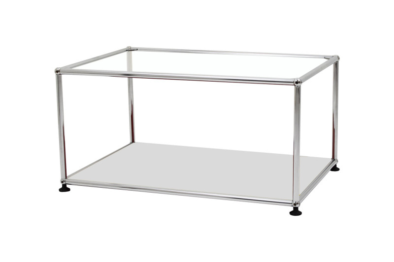 USM Haller Beistelltisch Klarglas 75 x 50 cm