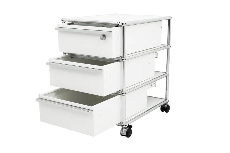 USM Haller Roller Container Pure White RAL 9010