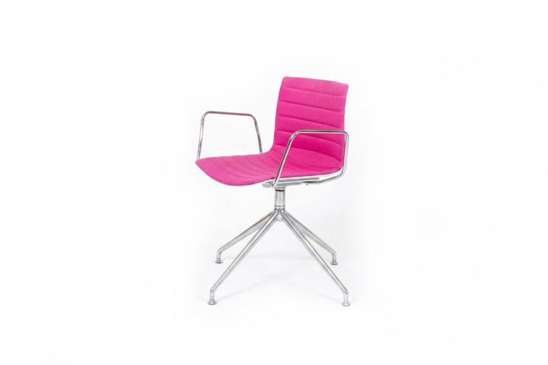 Arper Duna 02 Chair Fabric / Pink
