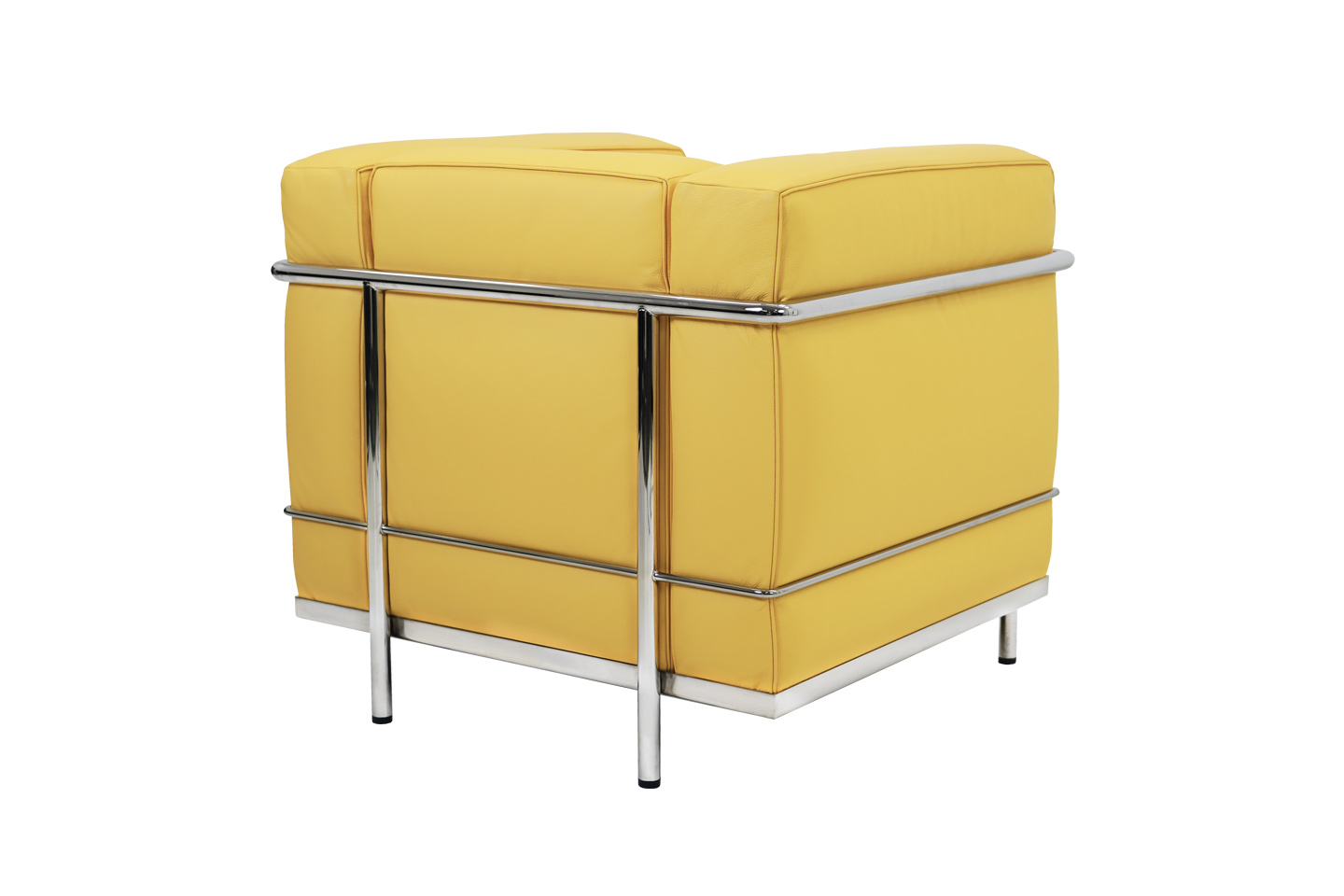 Cassina LC2 Le Corbusier Fauteuil cuir / jaune | Nouveautés | Sebworld FR