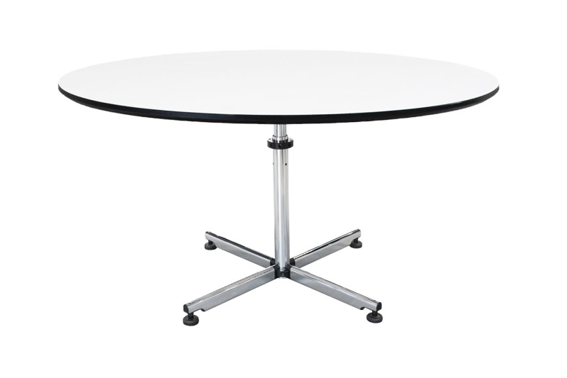USM Kitos Conference Table Synthetic Resin / White / Ø 150 cm