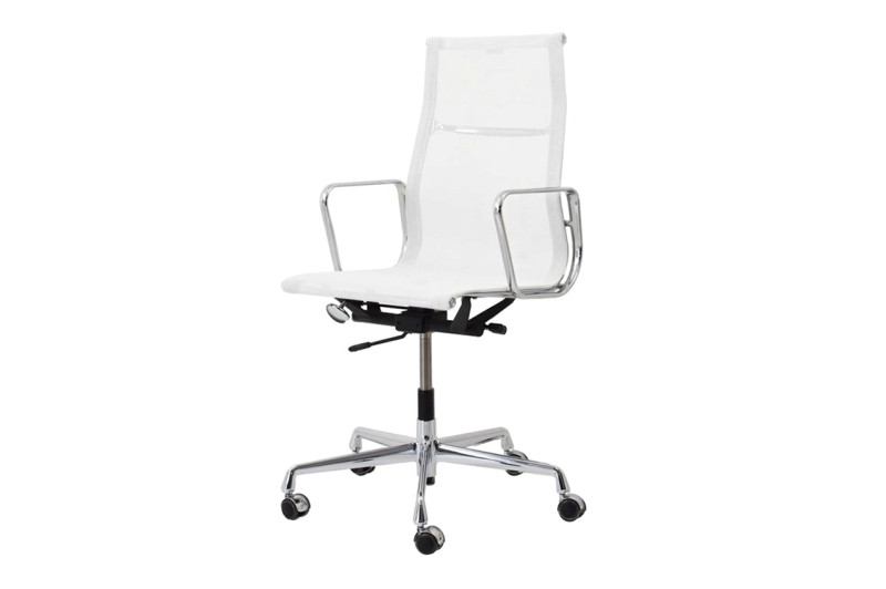 Vitra Aluminium Group EA 119 Bureaudraaistoel Net / Wit