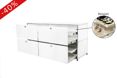USM Haller Schuhschrank Reinweiß RAL 9010