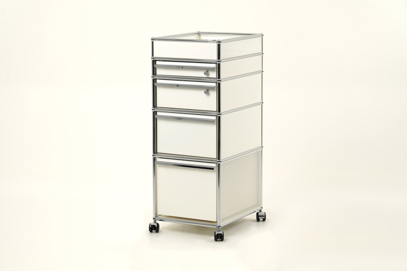 USM Haller Conteneur Roulant Blanc Pur RAL 9010
