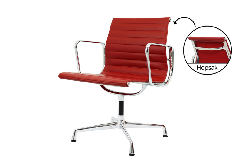 Vitra EA 107 / 108 Leder / Rot
