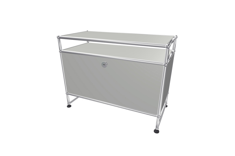 USM Haller TV-Board / Lowboard mit Aufsatz