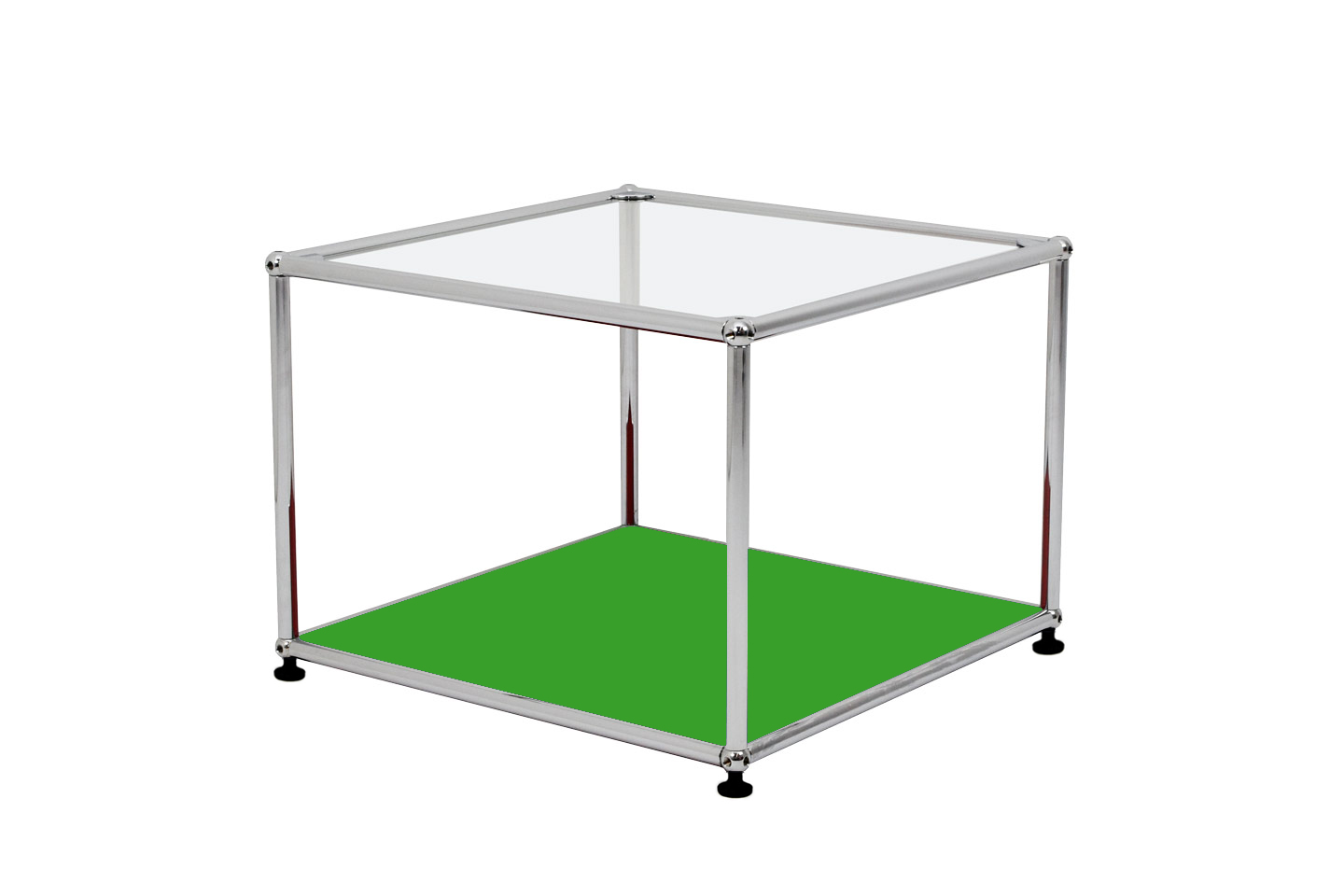 USM Haller Table d'appoint en verre 50 x 50 cm