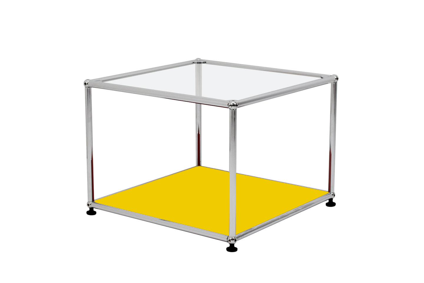 USM Haller Beistelltisch Klarglas 50 x 50 cm