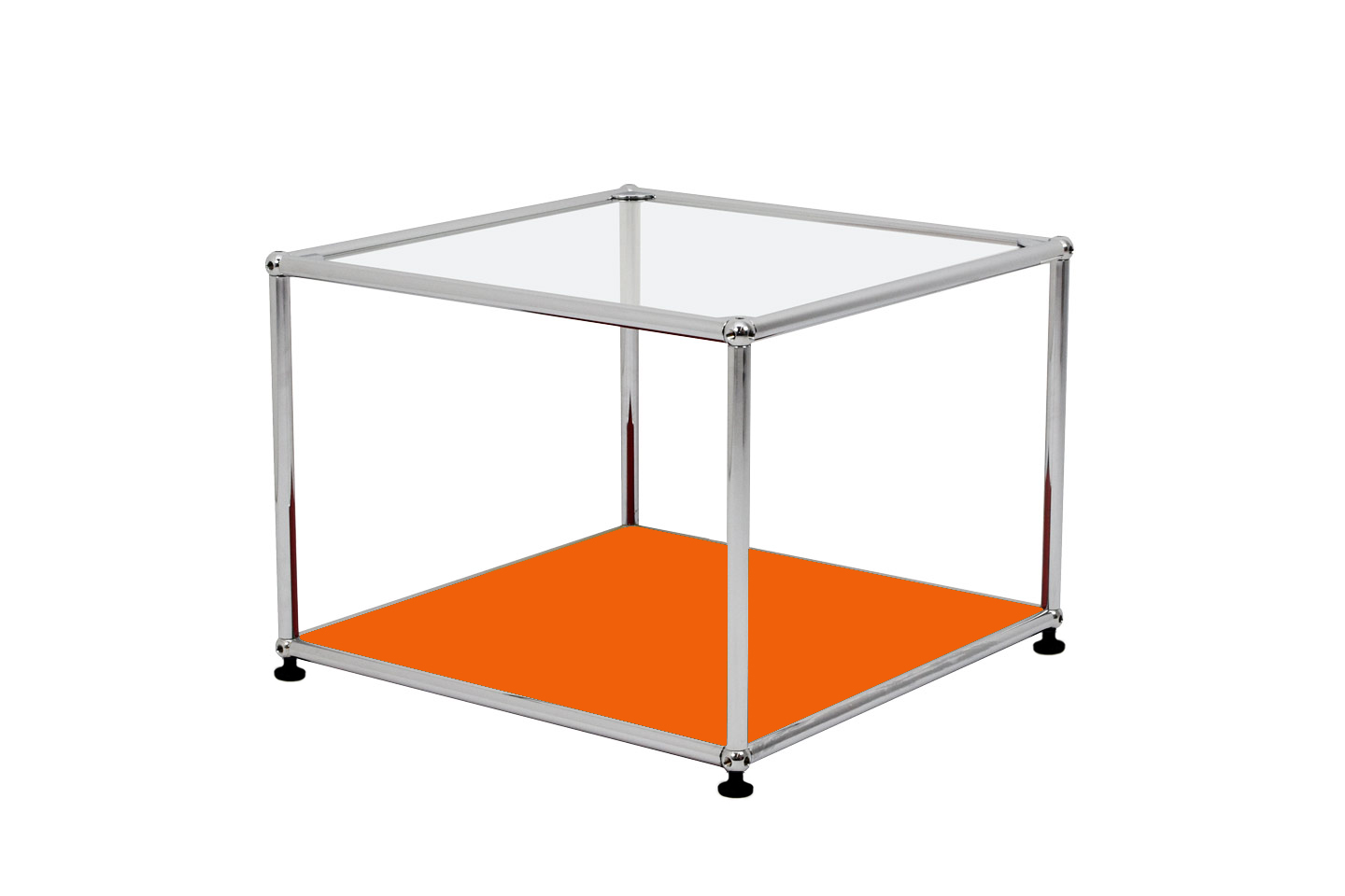 USM Haller Table d'appoint en verre 50 x 50 cm