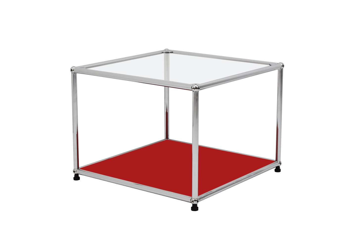 USM Haller Mesa auxiliar de cristal 50 x 50 cm