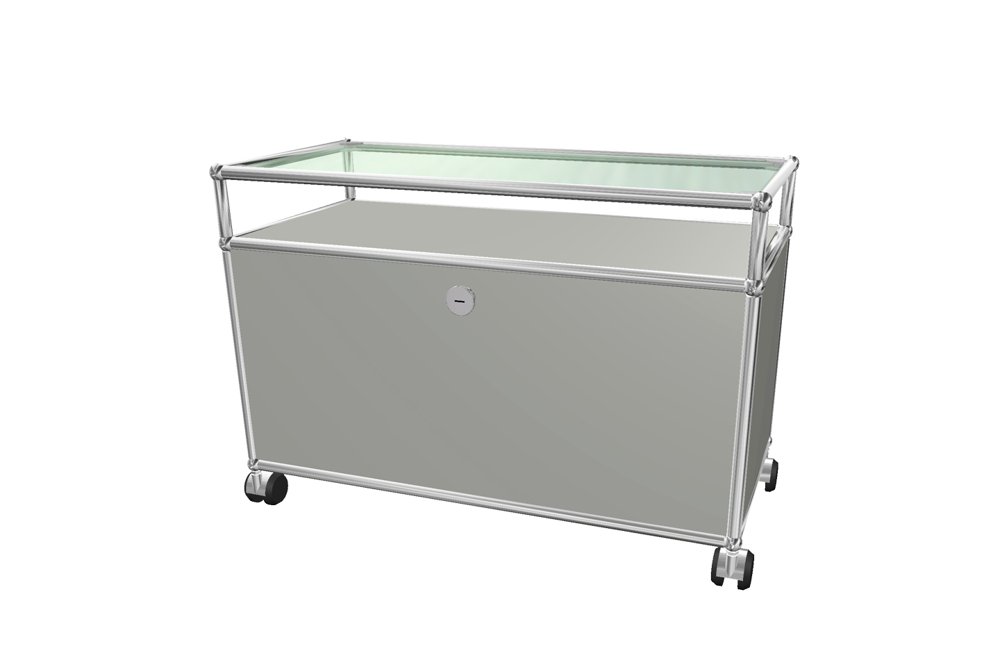 USM Haller TV-Board / Lowboard mit Glastablar