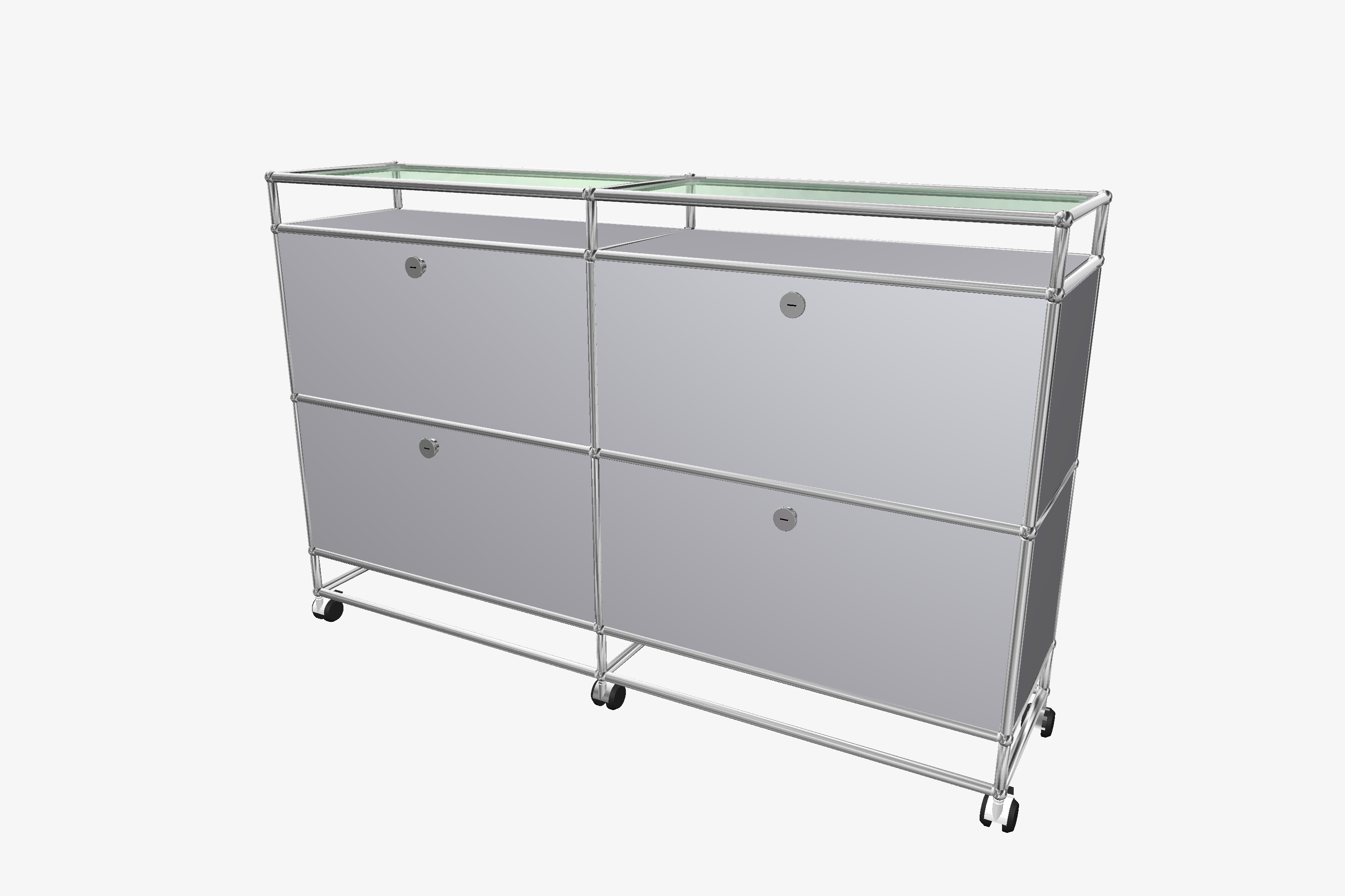 USM Haller Sideboard mit Glastablaren