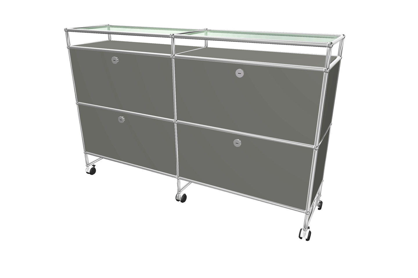 USM Haller Sideboard mit Glastablaren