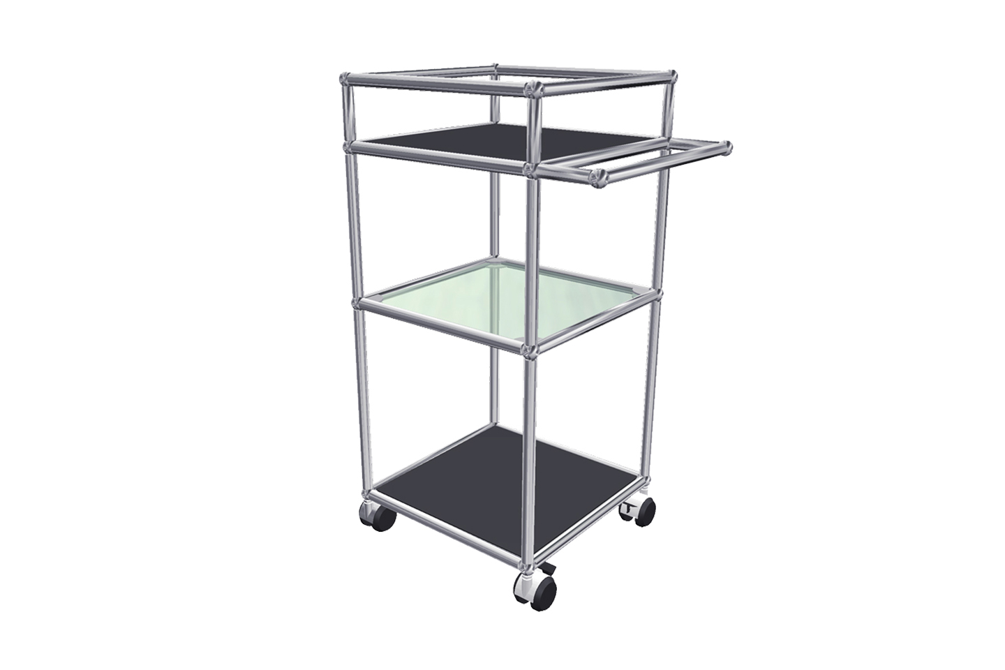 USM Haller Carrito De Servicio Negro Grafito RAL 9011