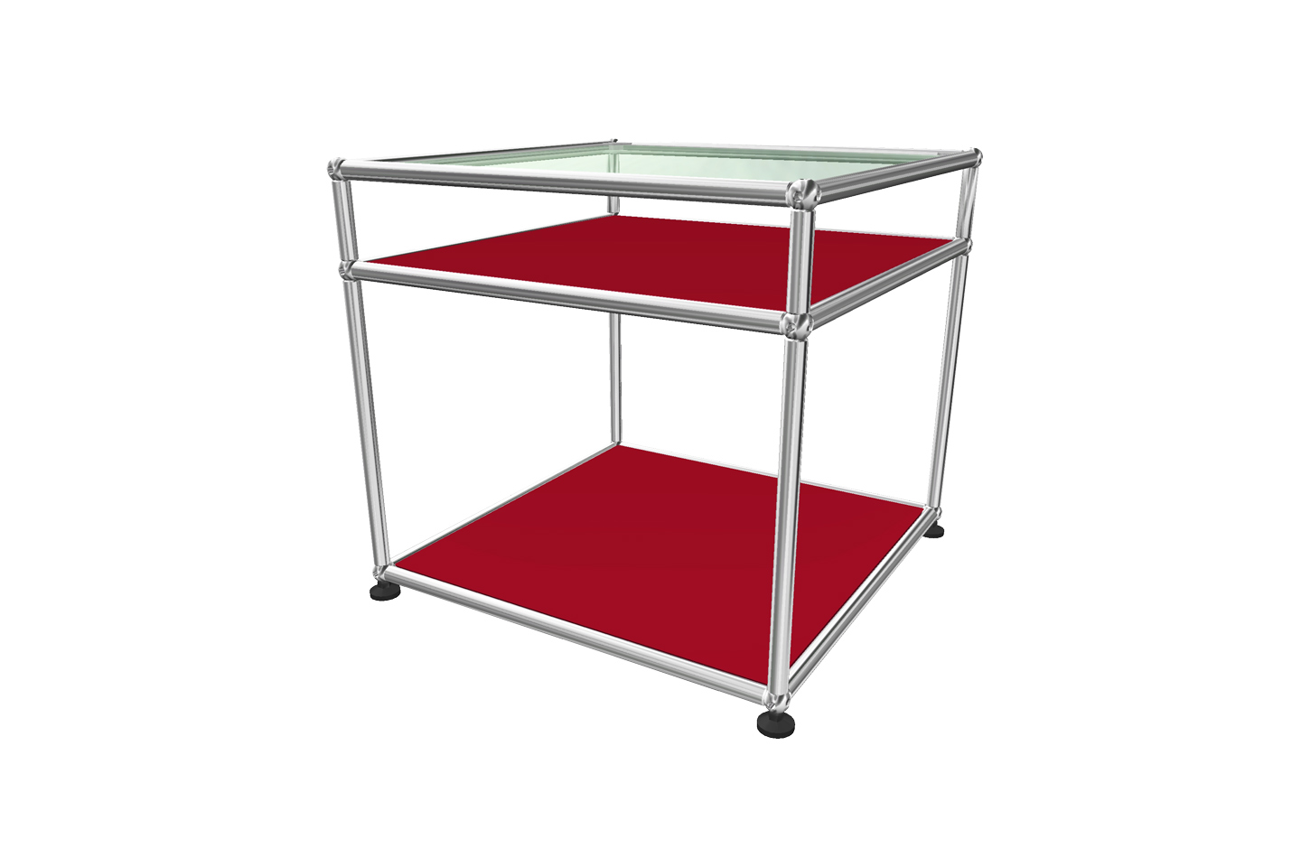 USM Haller Side Table Clear Glas 50 x 50 cm