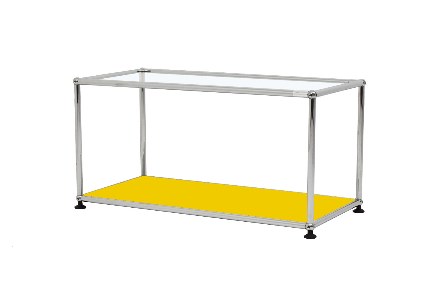 USM Haller Beistelltisch Klarglas 75 x 35 cm