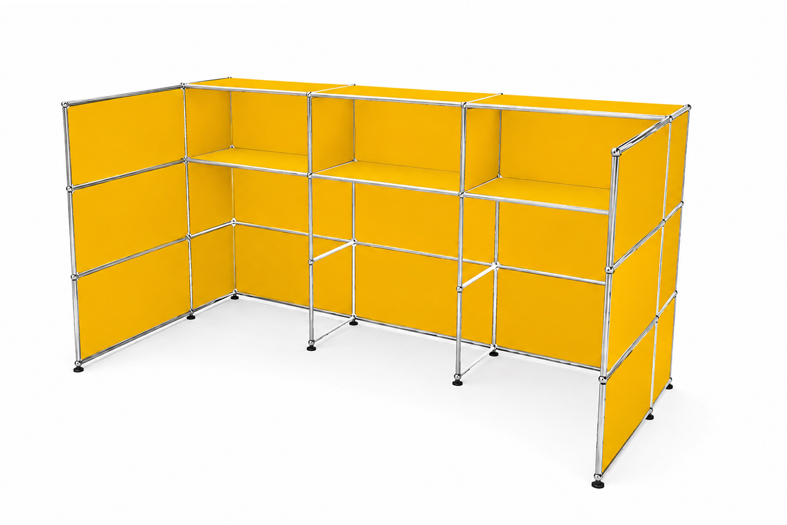 USM Haller Theke / Empfangstheke mit Sichtschutz beidseitig