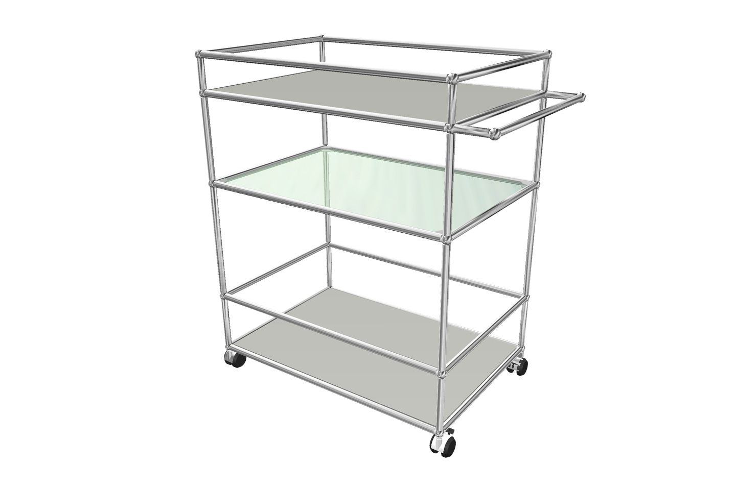 USM Haller Barwagen / Servierwagen 75 x 50 cm