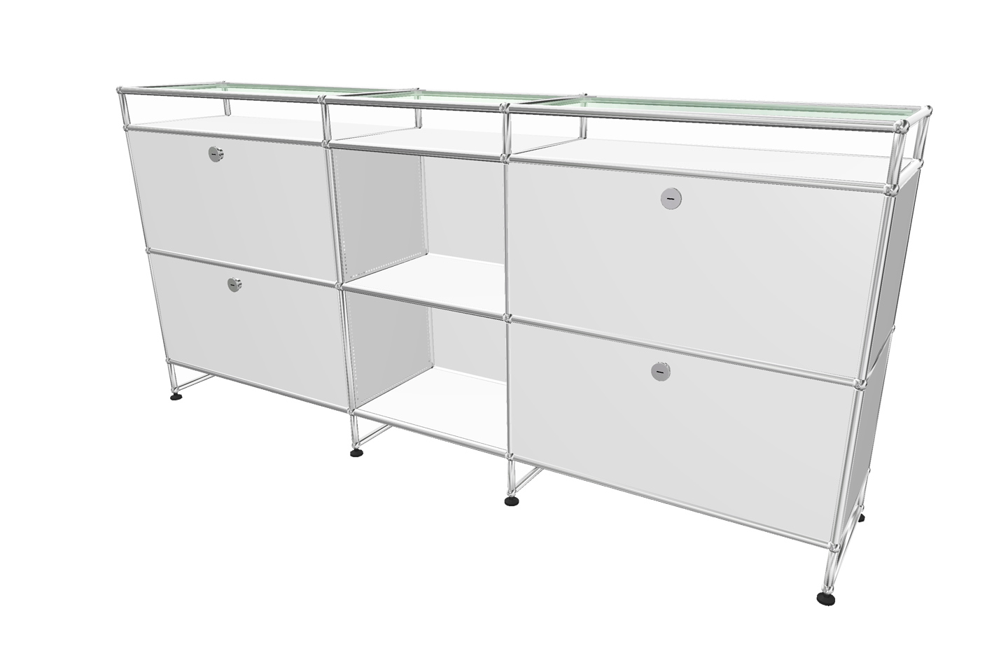 USM Haller Sideboard mit Glastablaren