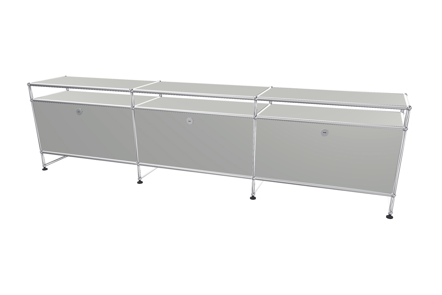 USM Haller TV-Board / Lowboard mit Aufsatz