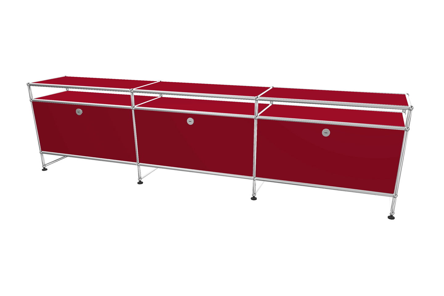 USM Haller TV-Board / Lowboard mit Aufsatz