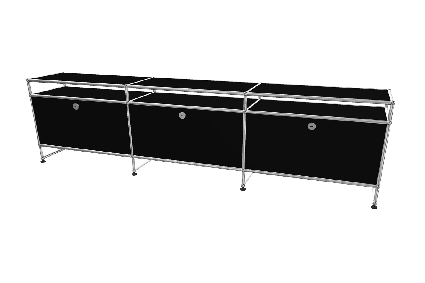 USM Haller TV-Board / Lowboard mit Aufsatz