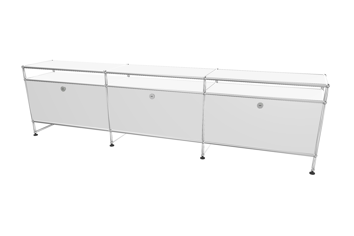 USM Haller TV-Board / Lowboard mit Aufsatz