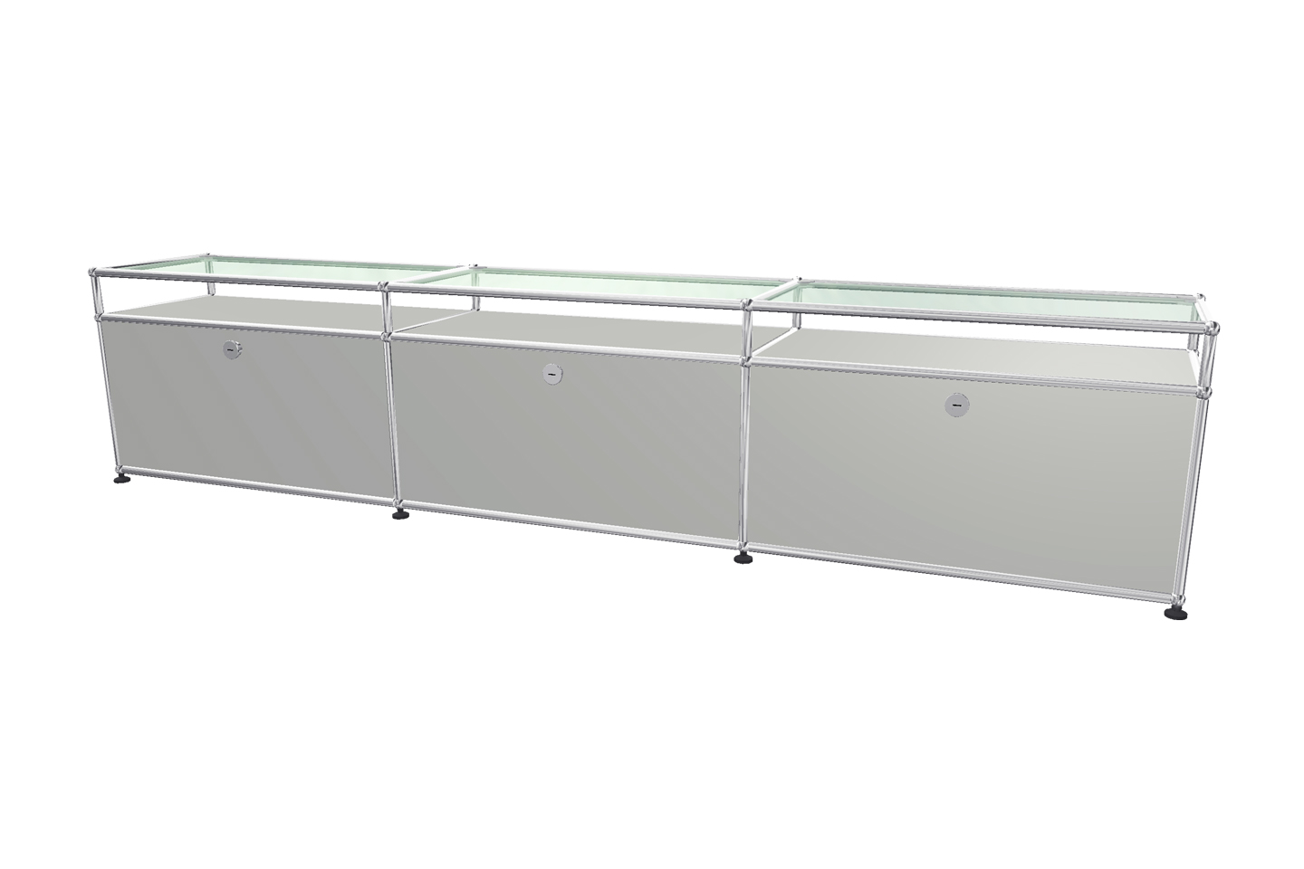 USM Haller TV-Board / Lowboard mit Glastablaren
