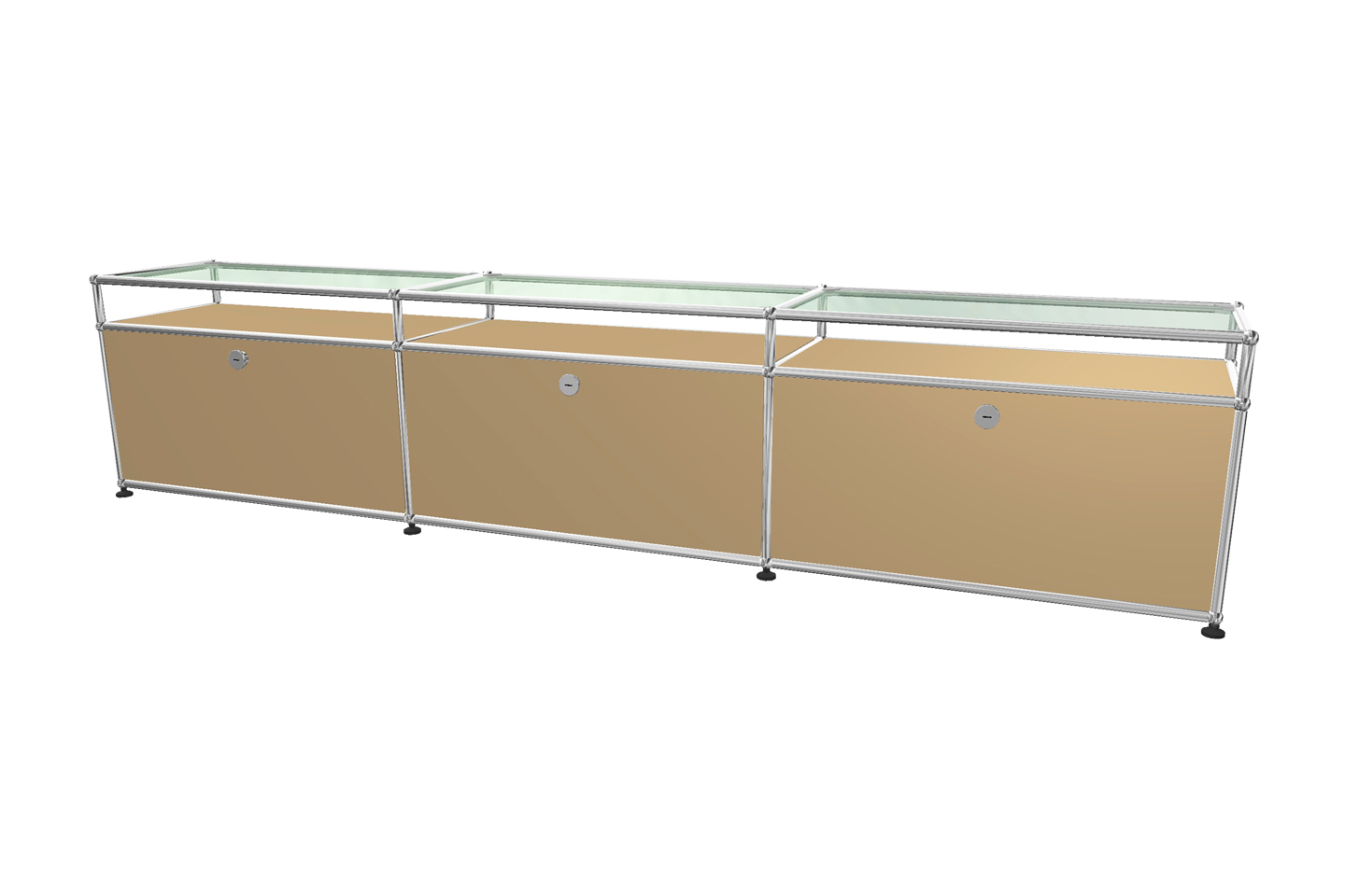 USM Haller TV-Board / Lowboard mit Glastablaren