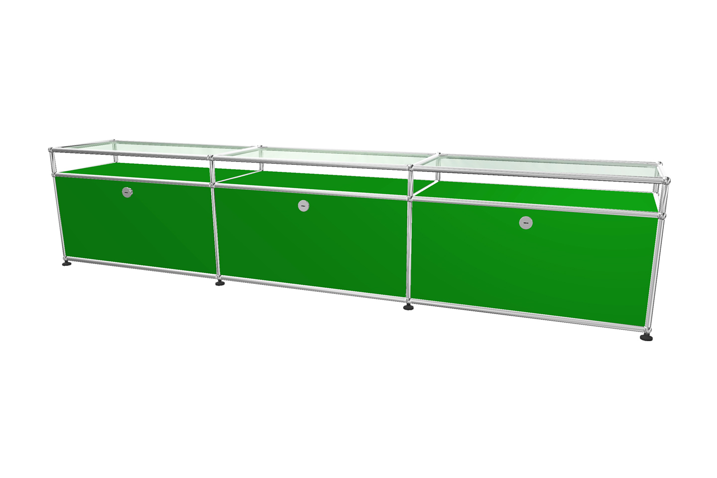 USM Haller TV-Board / Lowboard mit Glastablaren