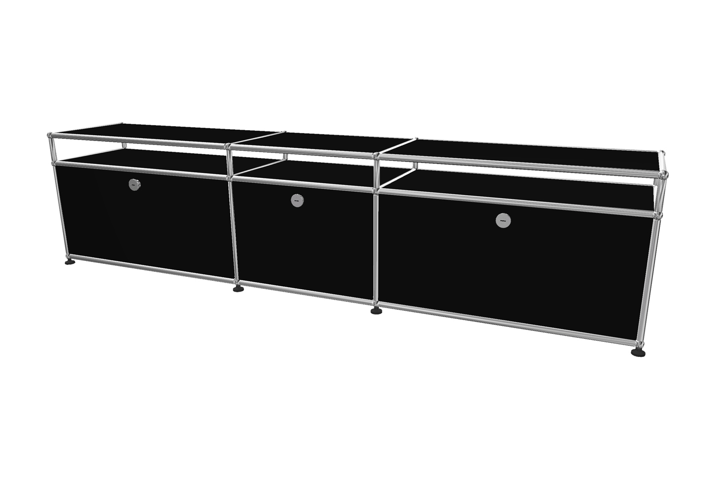USM Haller TV-Board / Lowboard mit Aufsatz