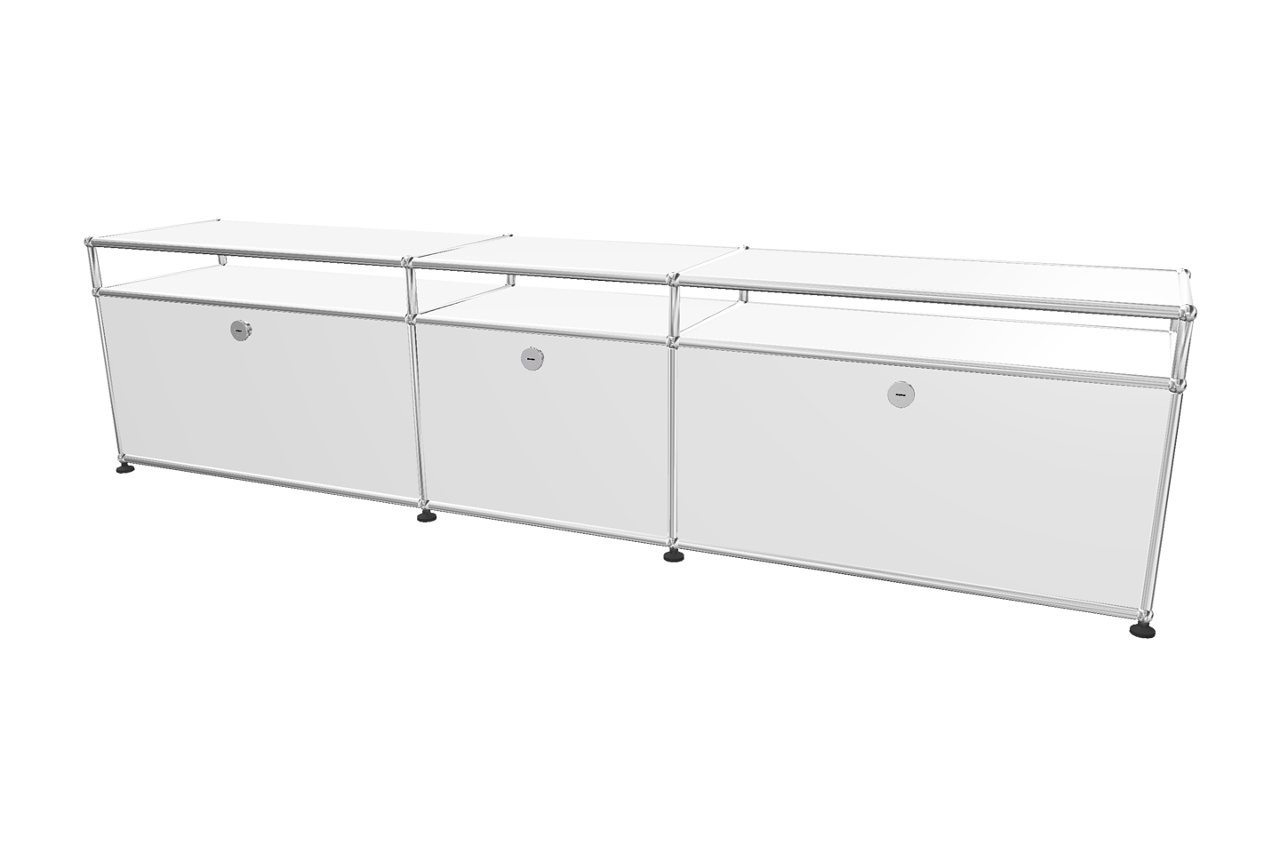 USM Haller TV-Board / Lowboard mit Aufsatz