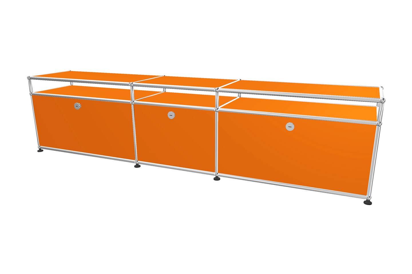 USM Haller TV-Board / Lowboard mit Aufsatz