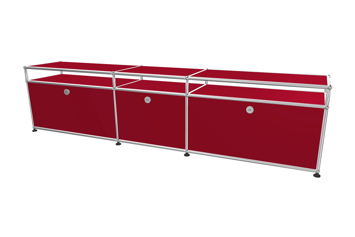 USM Haller TV-Board / Lowboard mit Aufsatz