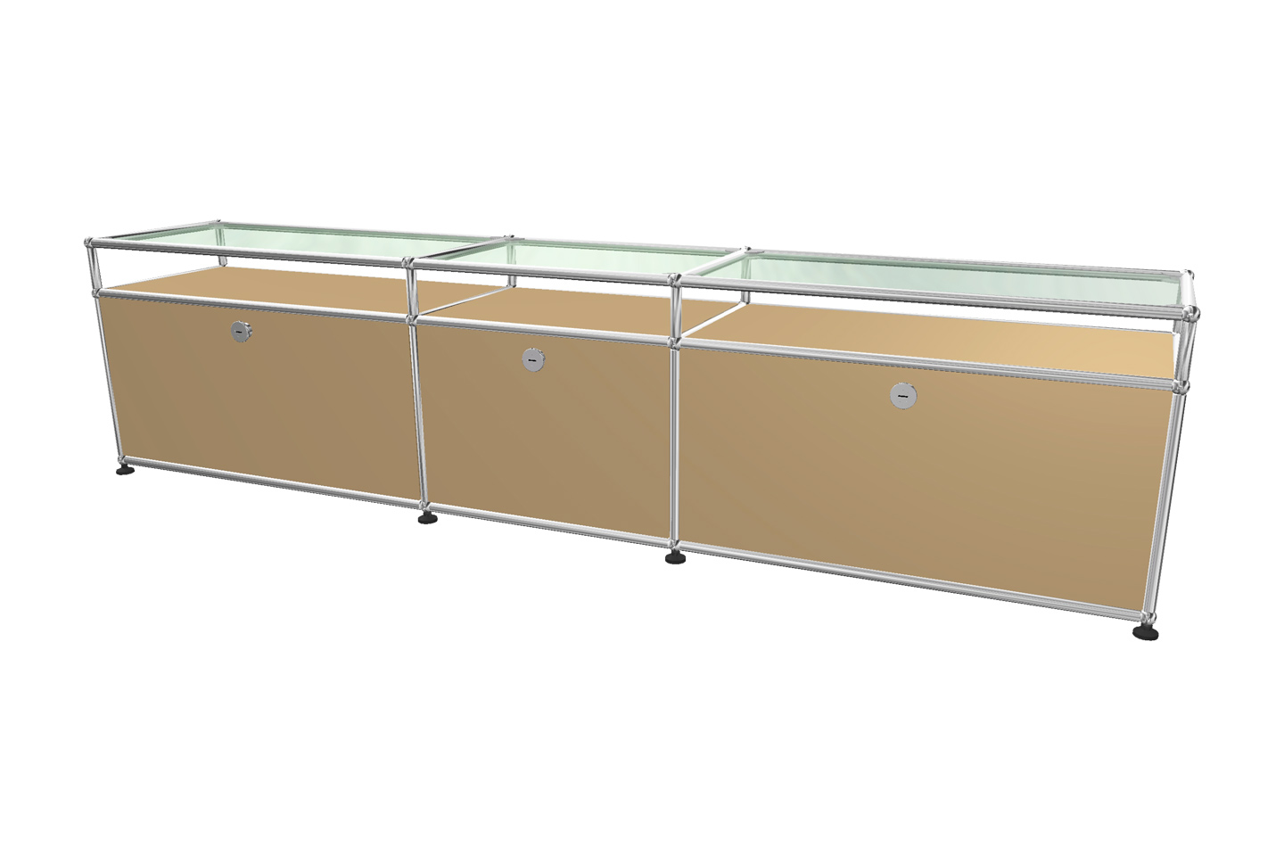 USM Haller TV-Board / Lowboard mit Glastablaren