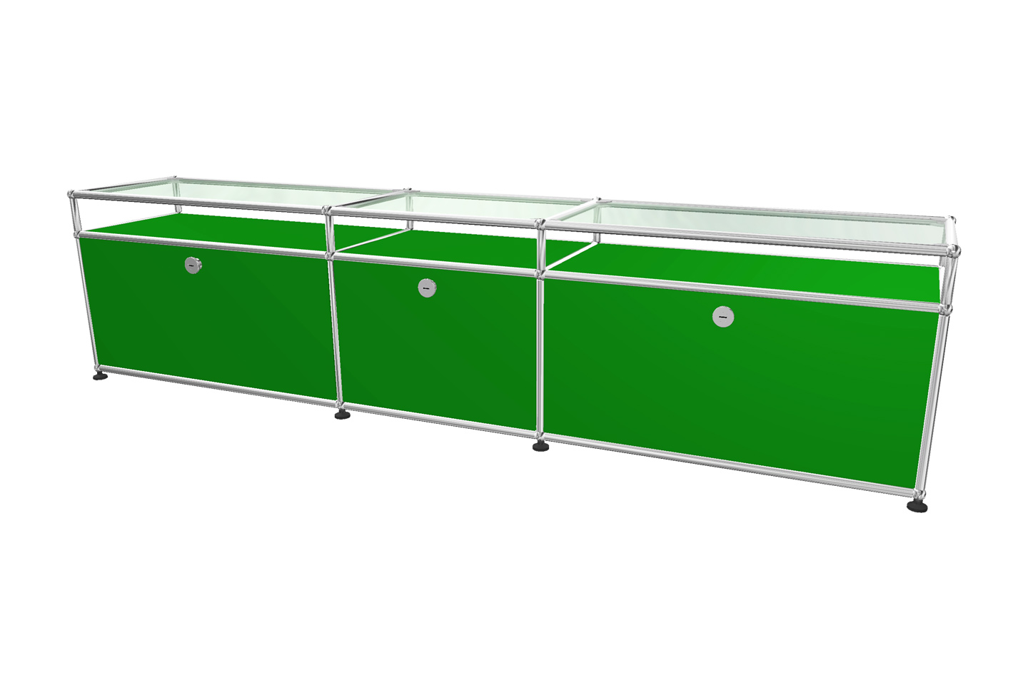 USM Haller TV-Board / Lowboard mit Glastablaren