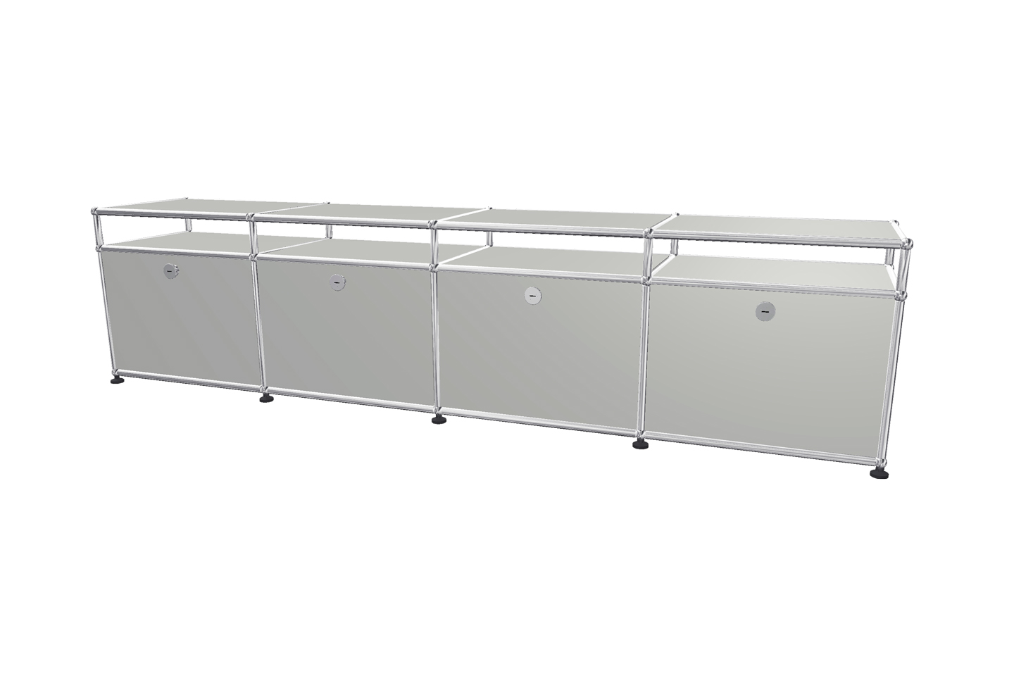 USM Haller TV-Board / Lowboard mit Aufsatz