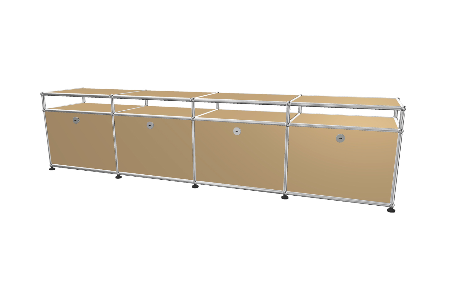 USM Haller TV-Board / Lowboard mit Aufsatz