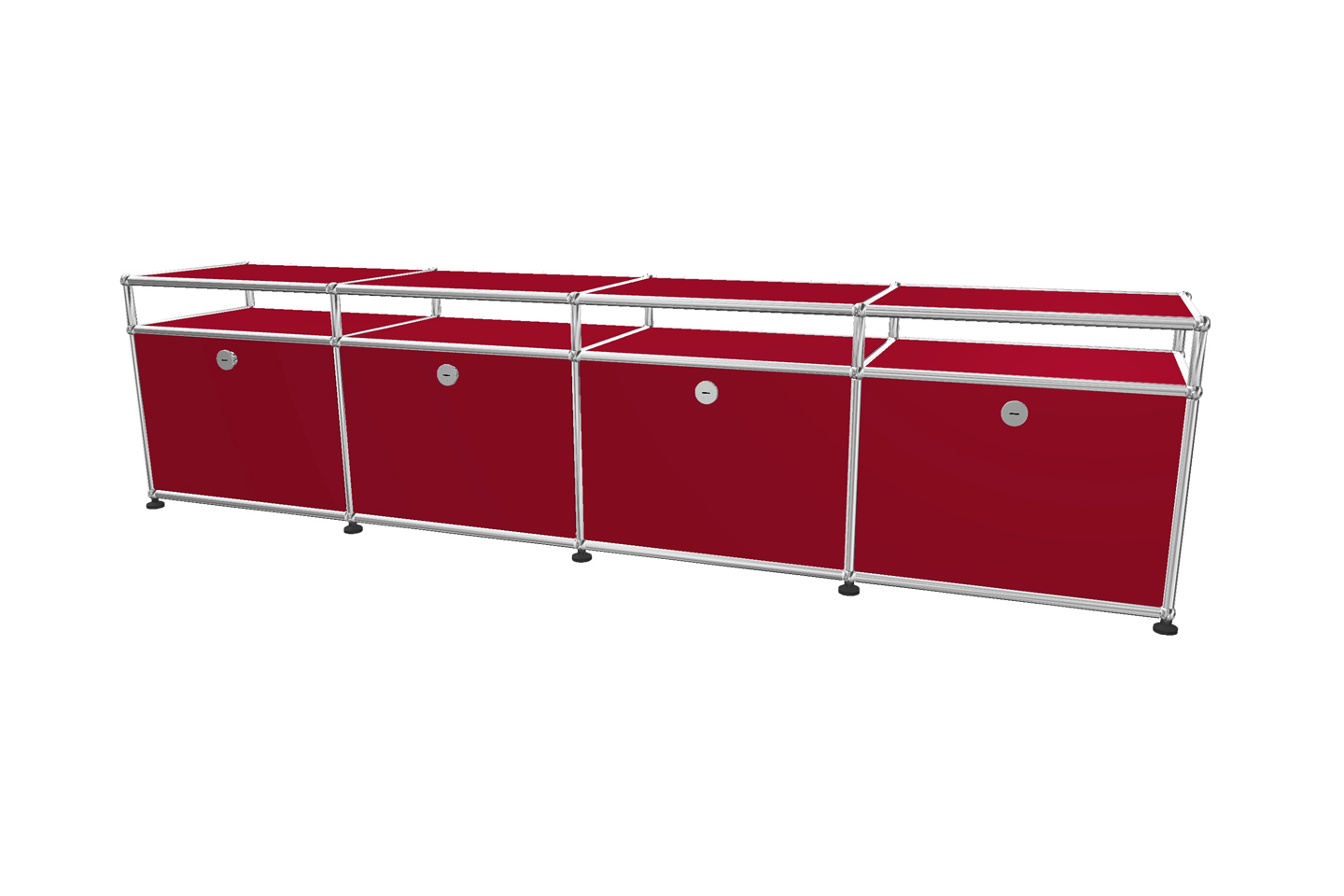 USM Haller TV-Board / Lowboard mit Aufsatz