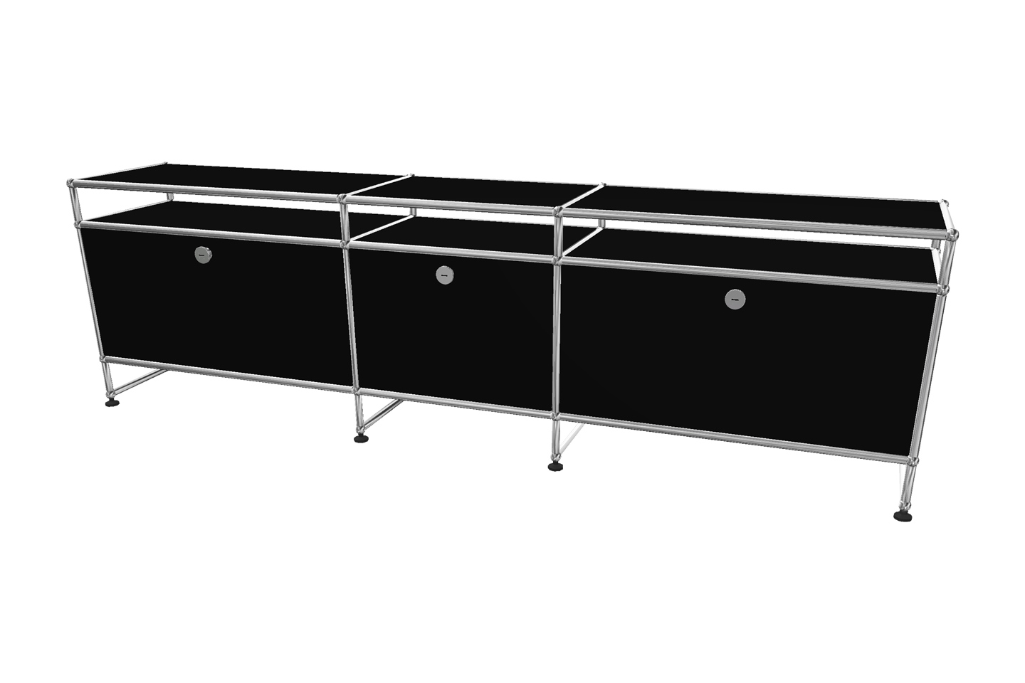 USM Haller TV-Board / Lowboard mit Aufsatz
