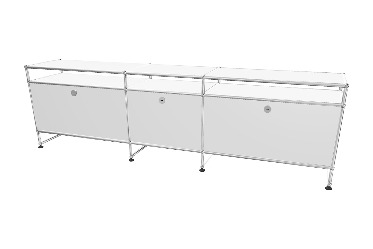 USM Haller TV-Board / Lowboard mit Aufsatz