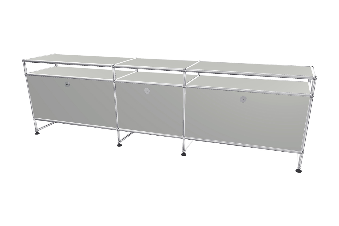 USM Haller TV-Board / Lowboard mit Aufsatz