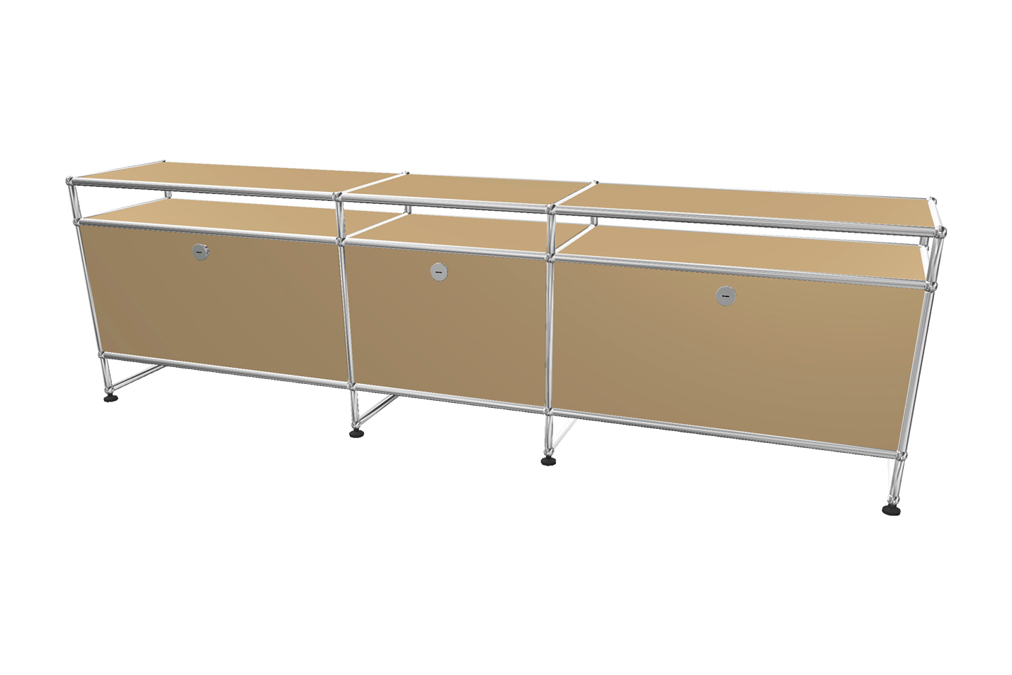 USM Haller TV-Board / Lowboard mit Aufsatz