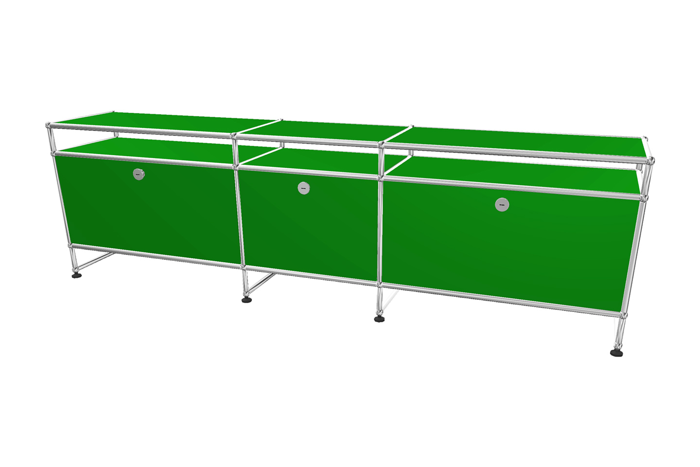 USM Haller TV-Board / Lowboard mit Aufsatz
