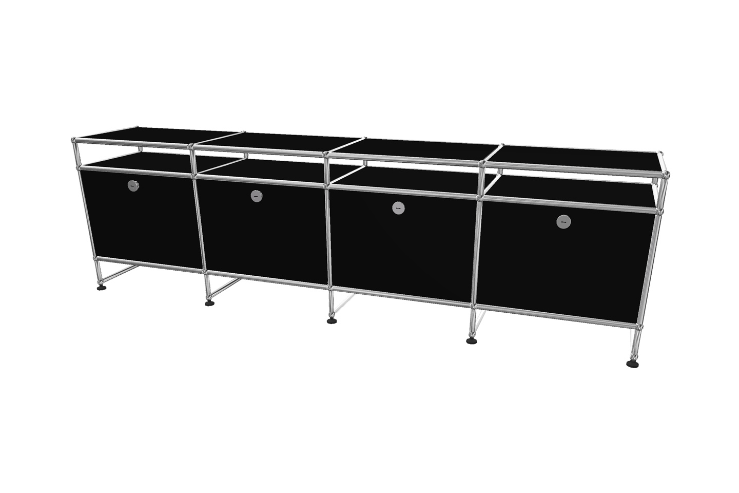 USM Haller TV-Board / Lowboard mit Aufsatz