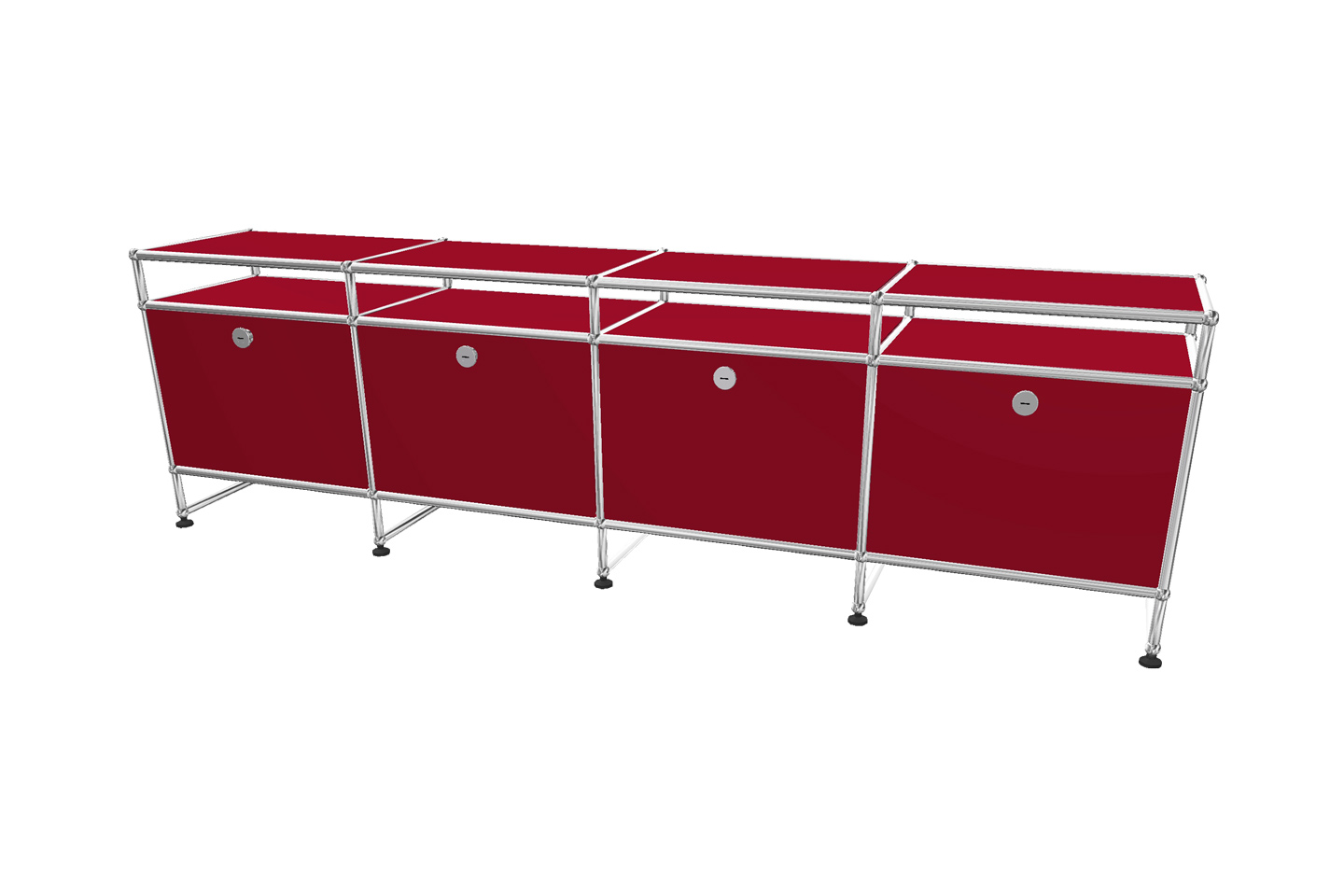 USM Haller TV-Board / Lowboard mit Aufsatz