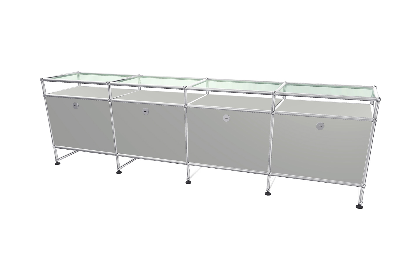 USM Haller TV-Board / Lowboard mit Glastablar