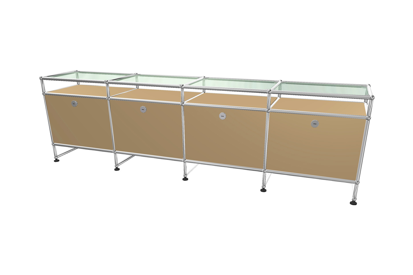 USM Haller TV-Board / Lowboard mit Glastablar