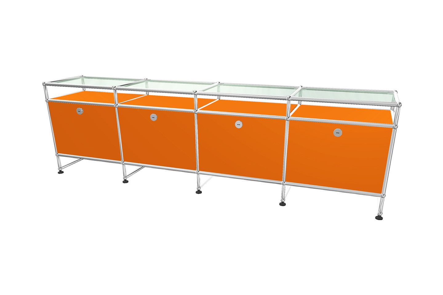 USM Haller TV-Board / Lowboard mit Glastablar